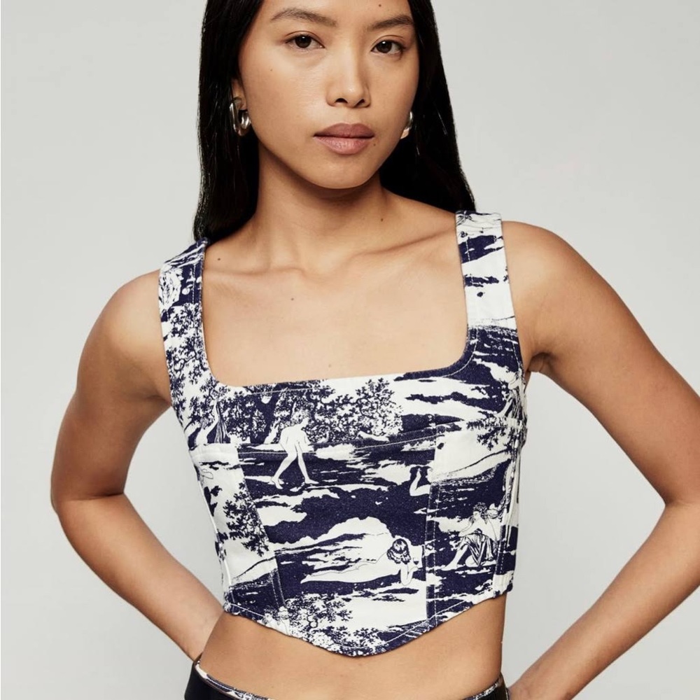 Reformation Raya corset top